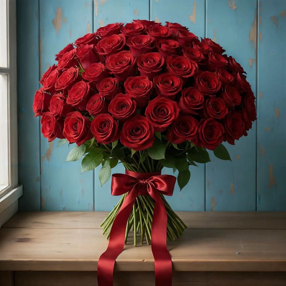 Букет Красные розы Блэк Меджик в Чкаловске