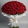 Букет 101 Красная роза Блэк Мэджик в Чкаловске