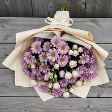Букет цветов из:  Розы и Хризантемы в Чкаловске