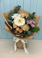 Букет цветов из:  Герберы и Хризантемы в Чкаловске