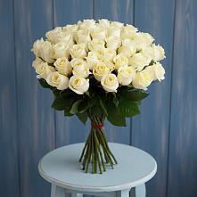 Букет 51 Белая роза Эдлесс Лав #REPLACE_PRED# Чкаловске