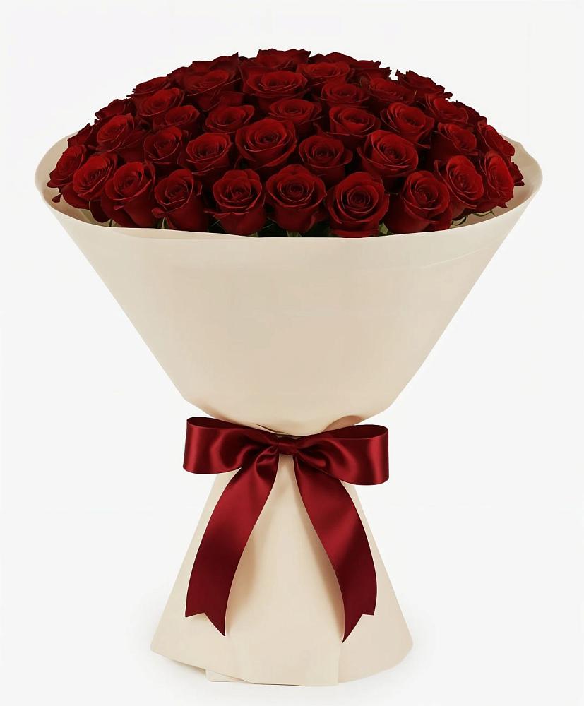 Букет 101 Бордовая роза Блэк Бакарра в Чкаловске