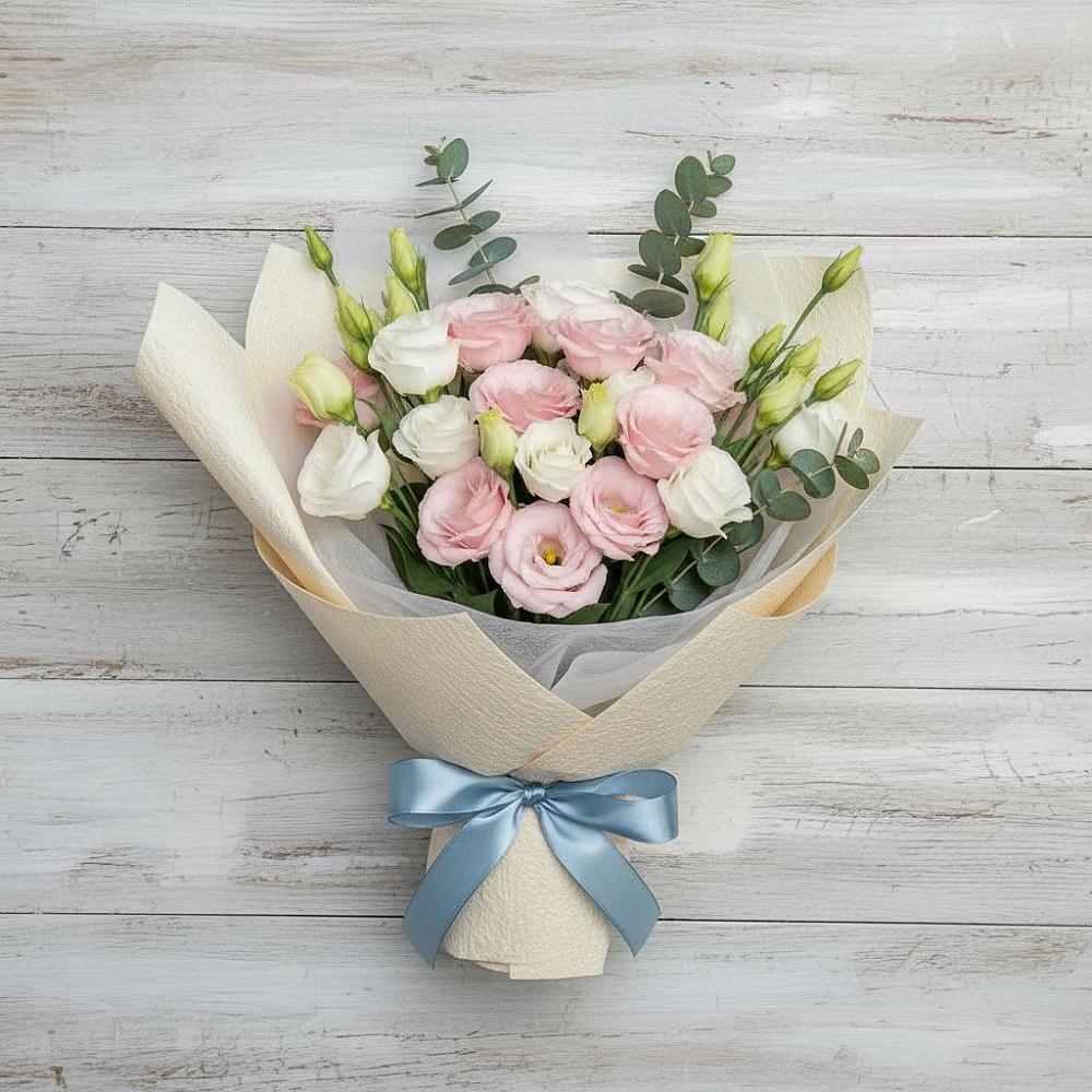 Букет цветов из: Лизиантусы в Чкаловске