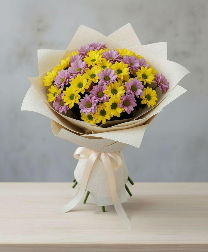 Букет цветов из: Хризантемы в Чкаловске